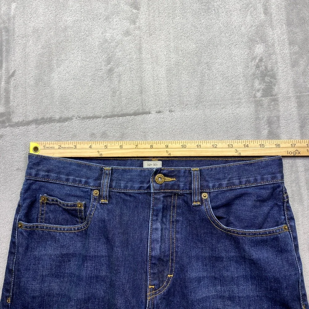 J.‎ Crew Bootcut Dark Wash Denim Jeans Mens Cotton Sz 32 Grunge Western Retro